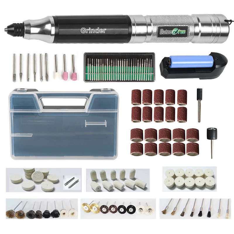 

Cordless Mini Drill Portable Electric Drill Tool Grinder Wireless Charge Engraving Pen For Dremel Accessories With Battery
