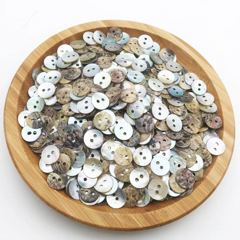 50PCS 11/15/20mm Natural Shell Sewing Buttons Color Japan Mother of Pearl MOP Round Shell 2 Hole Button Sewing Accessories