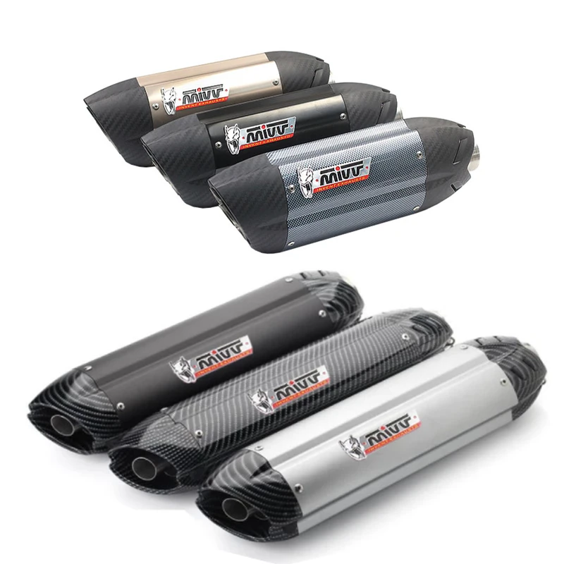 

38-51MM Universal Motorcycle Exhaust Motocross Muffler Pipe for Tenere 700 Mt07 Yamaha r3 S1000rr Cbr650r Trk 502 Honda