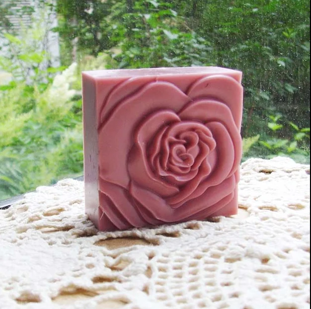 Handmade Flower Soap MoldFood Grade Cake Chocolate Mold DIY Homemade Aroma Candle Wax Resin Gypsum Crafts Making Moulds Tools