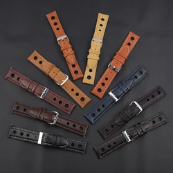 High Quality Genuine Leather Watch Band  Straps 18mm 20mm 22mm 24mm Black Brown Coffee Watchbands for Men Watch Accessories