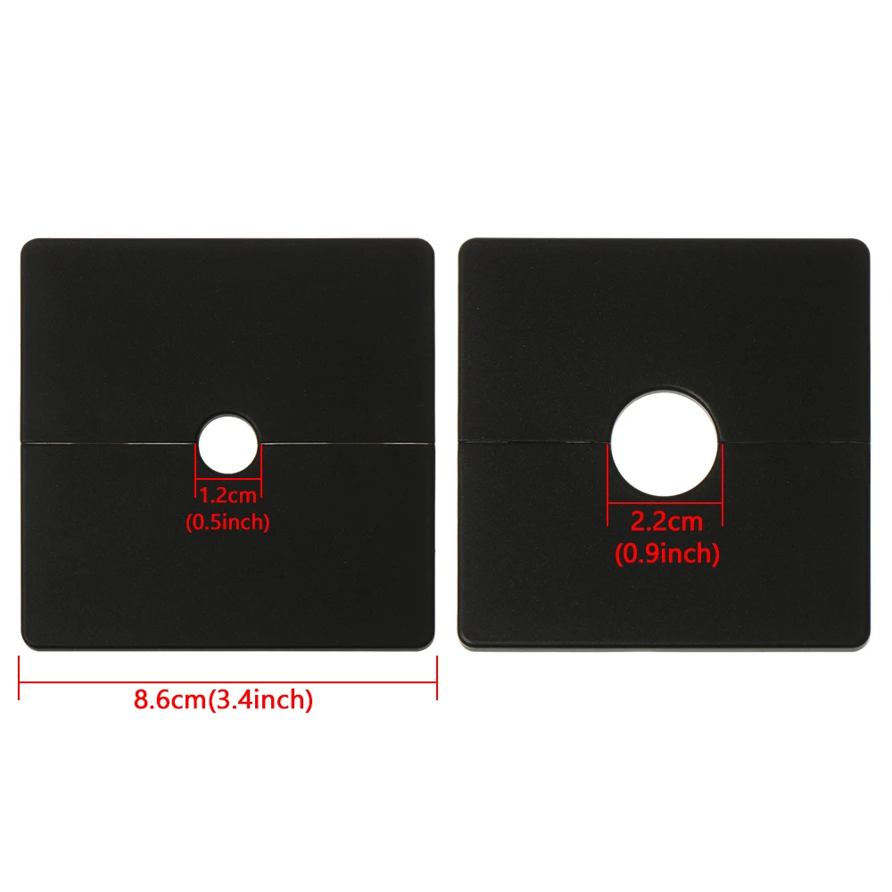 86Type ABS Wall Wire Hole Cover Air-conditioning Dust Pipe Plug Reserved Drill Hole Panel Decor Office Desk Hole Cap Hardware