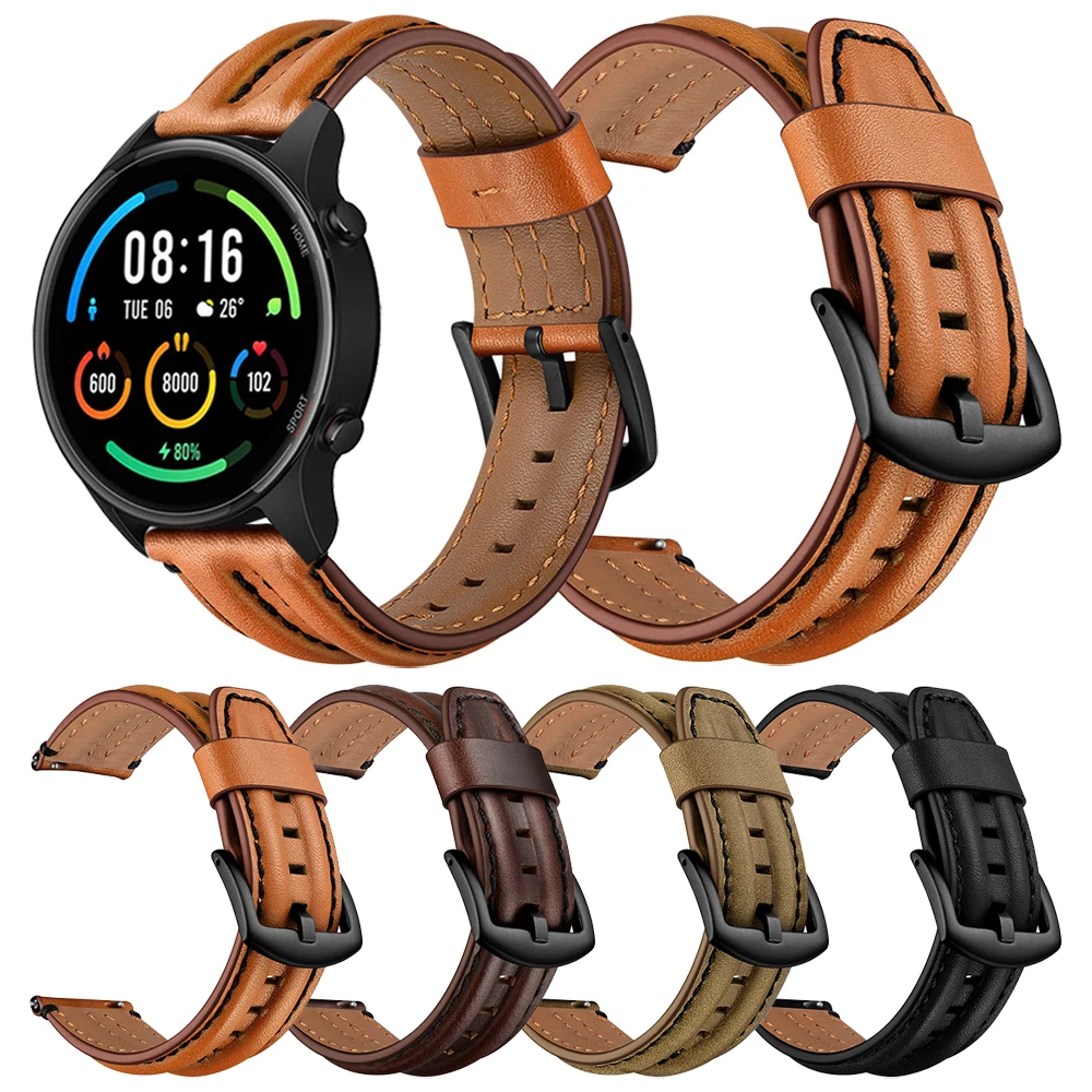 EasyFit Leather Strap For Xiaomi Mi Watch Color Sports Edition Band Straps Smartwatch Watchband Bracelet Accessories