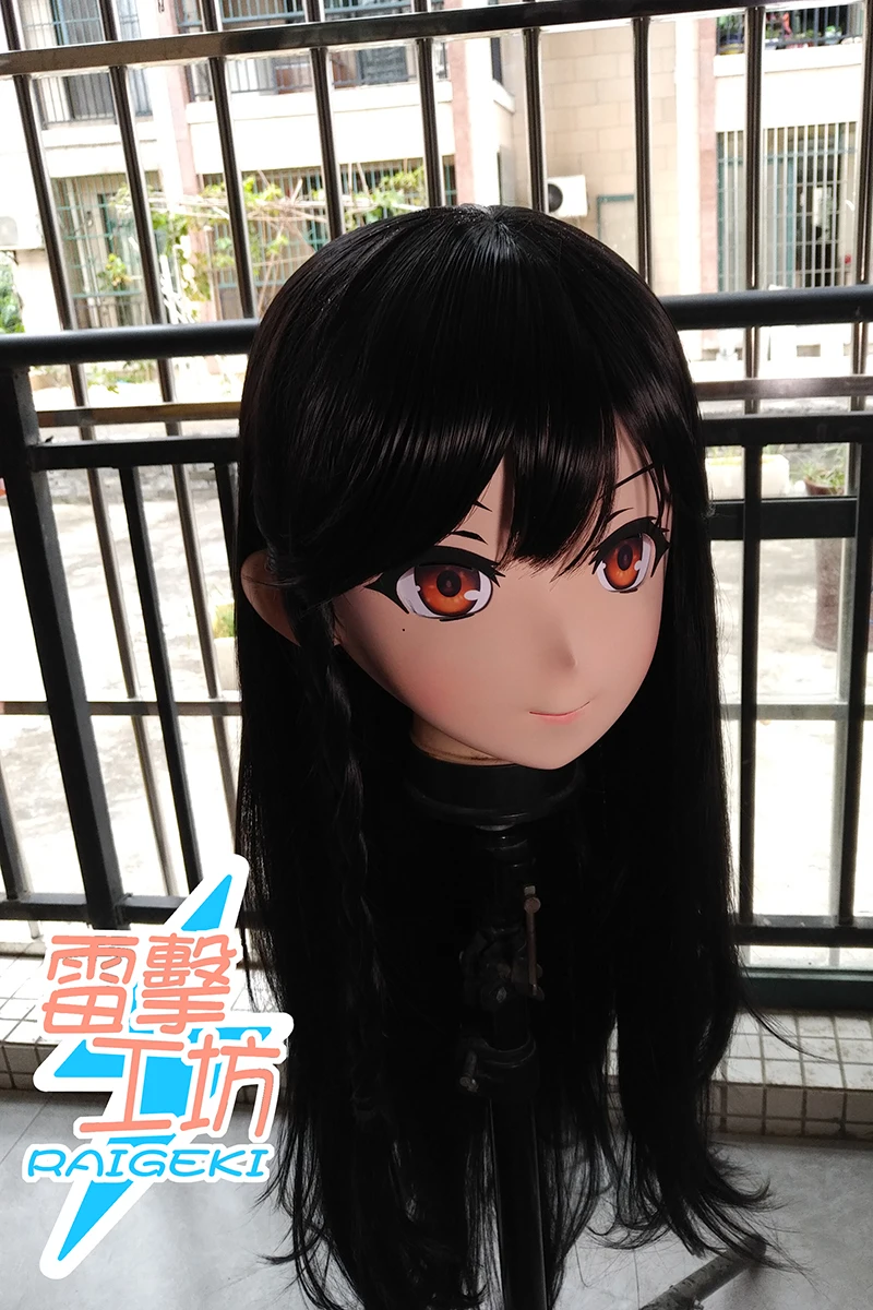 (X-KM222)Quality Handmade Female/Girl Resin Japanese Cartoon Character Animego Cosplay Kigurumi Mask Crossdresser