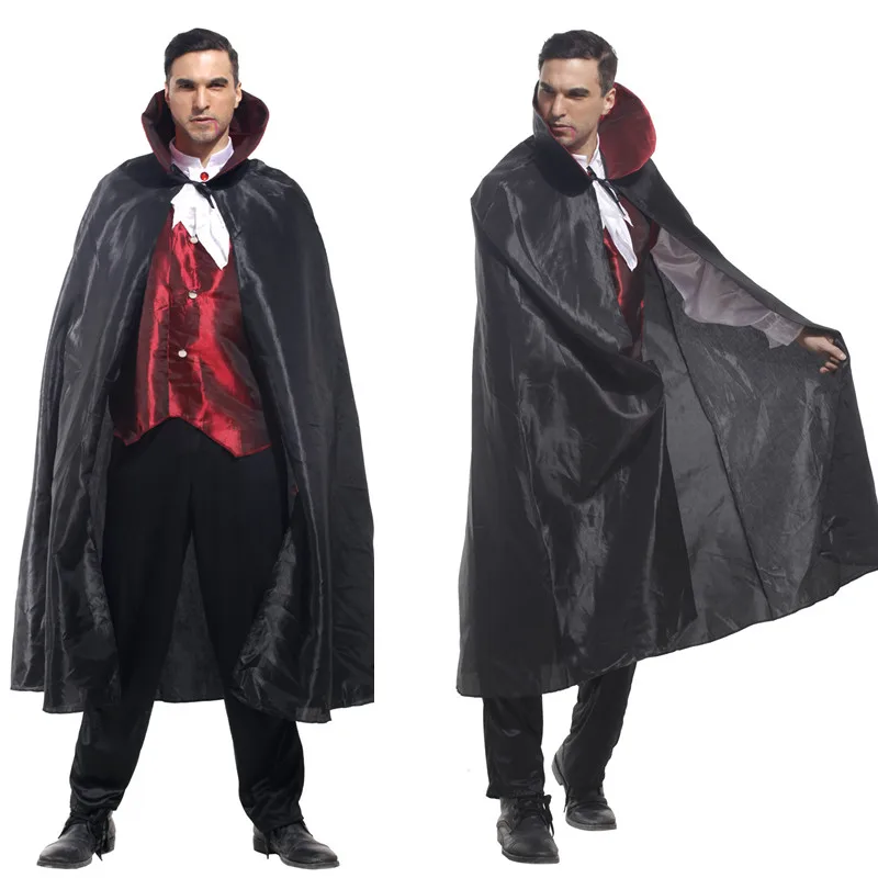 Homem Vampiro Assustador Cosplay Adulto Halloween Dracula Trajes Purim Carnival Parade Masquerade Boate Bar Role Play Party Dress