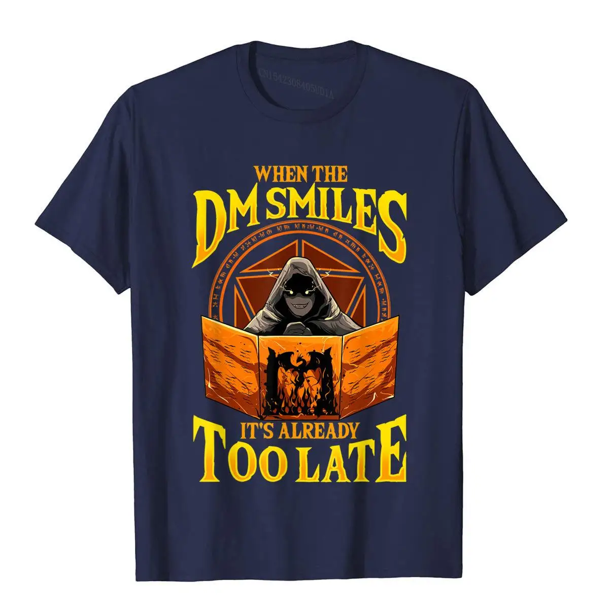 When The DM Smiles It\'s Already Too Late RPG Tabletop Gaming T-Shirt Street Men T Shirts On Sale Cotton Tops Tees Slim Fit