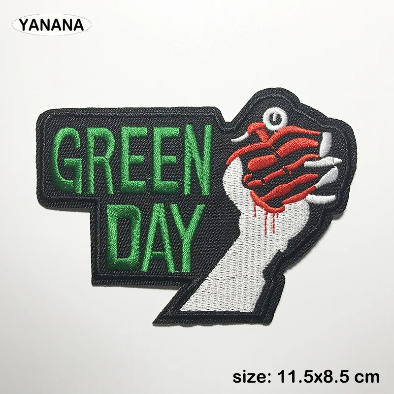 

green letter Patch for Clothing Iron on Embroidered Sewing Applique Cute Sew On Fabric Badge DIY Apparel Accessories