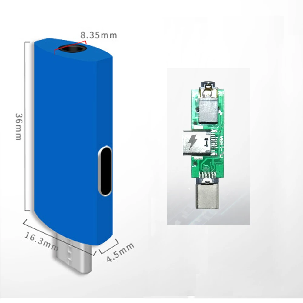 100 قطعة 2 في 1 سماعة جاك محول USB نوع-C إلى 3.5 مللي متر الصوت Aux كابل تهمة تحويل لهواوي/سامسونج