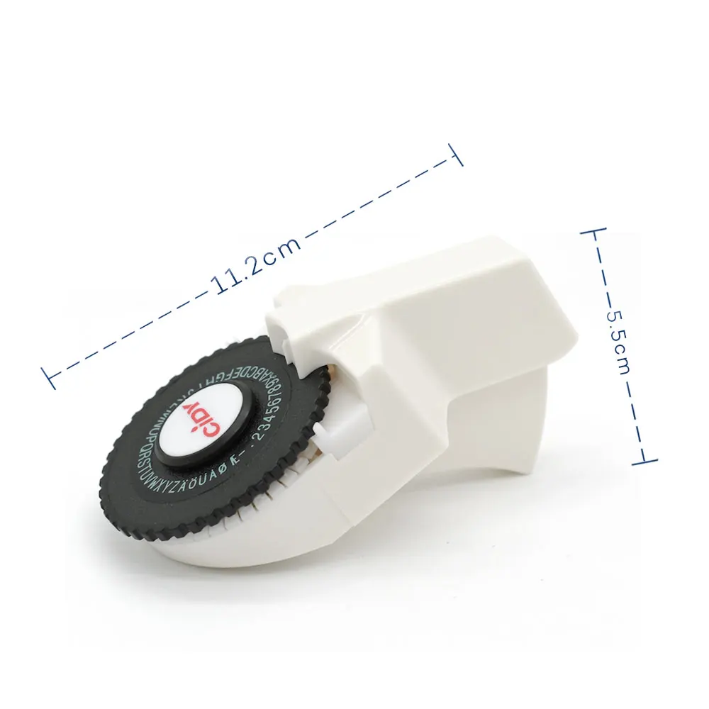 White Color for MOTEX E101 label printer with 9mm label Tape DIY Manual label maker Typewriter for dymo embossing label maker