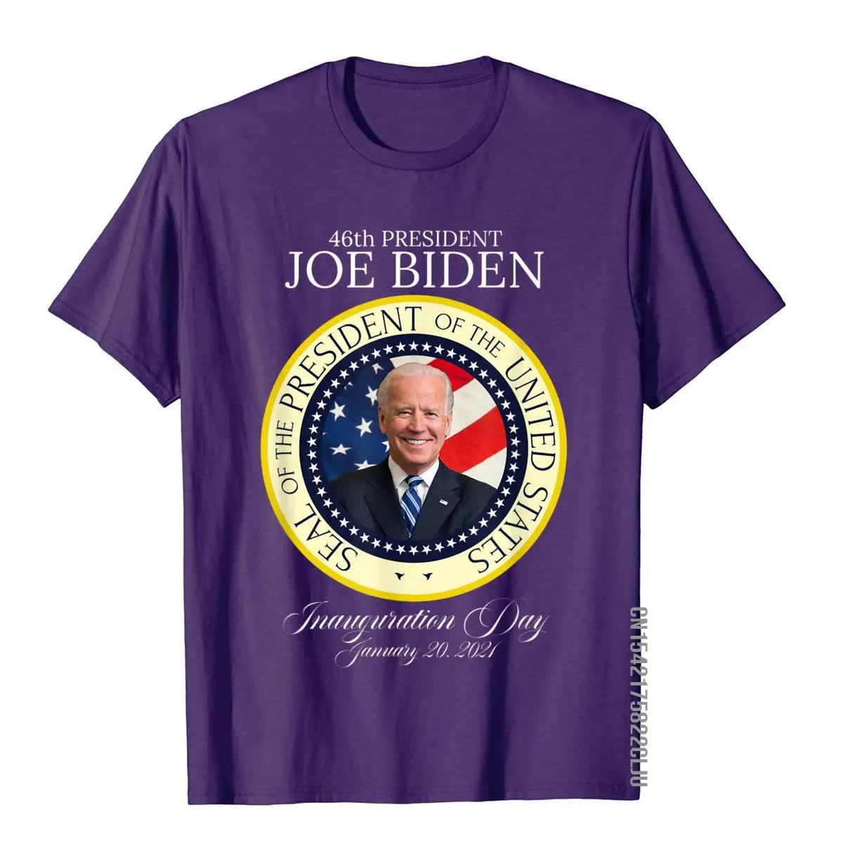 46th President Joe Biden Inauguration Day Commemorative Seal T-Shirt Brand Moto Biker T Shirts Cotton T Shirt For Men 3D Style