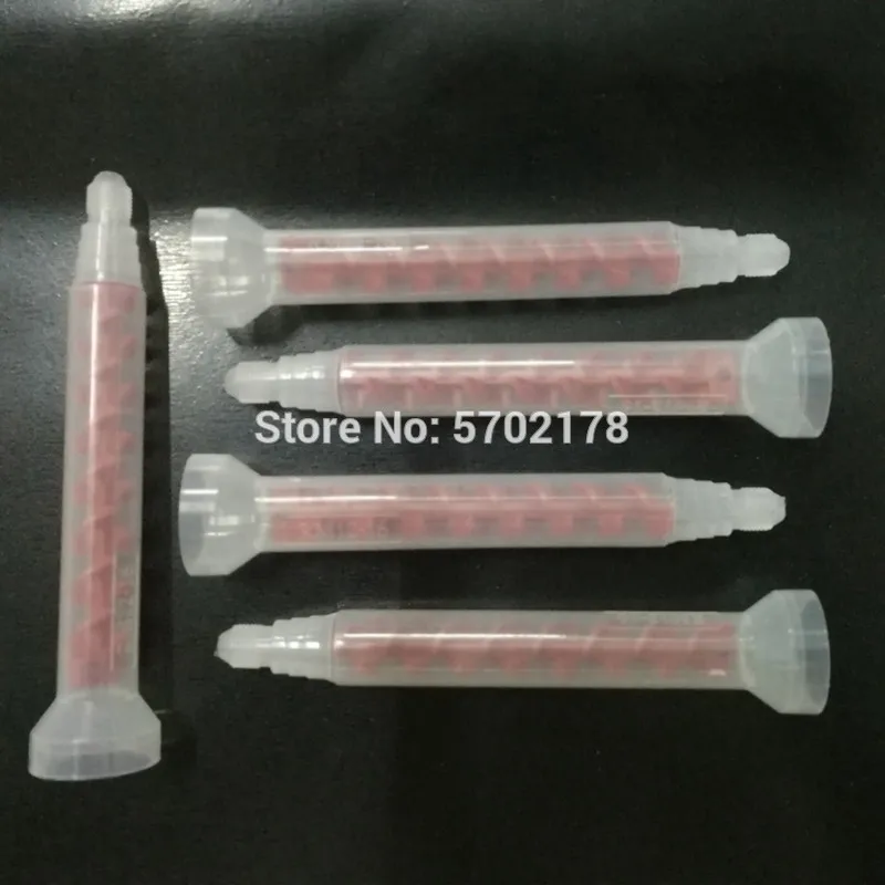 BOYEE 5pc/bag Adhesive Dynamic Mixing Nozzle AB Glue Quick Mixer RM12-16 Round Mixed Tube