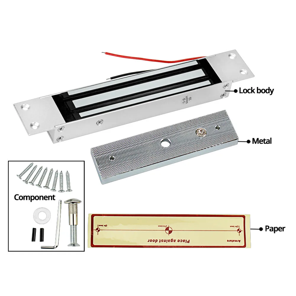 Embedded 180KG/350lbs Electric Magnetic Lock DC12V Electromagnetic Locks Electronic Access Control Lock for Intercom System