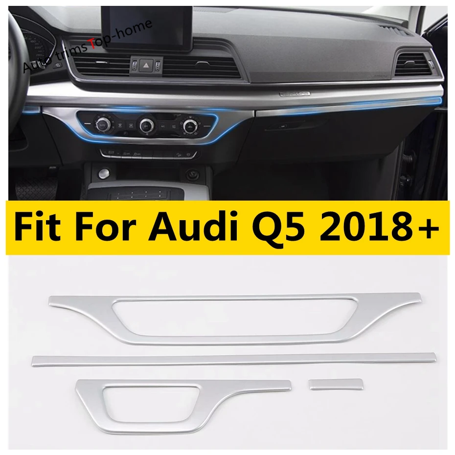 

Stainless Steel Dashboard Instrument Decoration Panel Cover Trim Fit For Audi Q5 2018 - 2022 Car Accessories