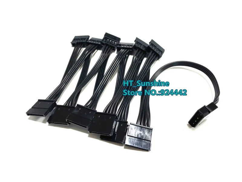 Pcサーバー4pin ideモレックス1 12 sata 15pinアダプタpci-e expressライザー · カードにスプリッタ電源ケーブルコード18AWG hdd用ssd