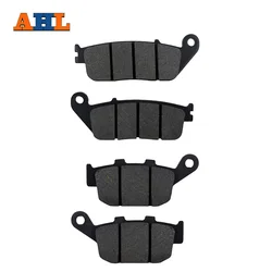 AHL 2 Pairs Motorcycle Brake Pads for HONDA NTV 650 NTV650 1988-1997 Revere Black Brake Disc Pad