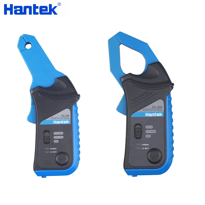 Hantek CC-65/CC-650 Измерительные клещи постоянного тока для осциллографа, полоса пропускания переменного тока 20 кГц, 1 мВ/10 мА, 65 А с разъемом BNC/бананового типа