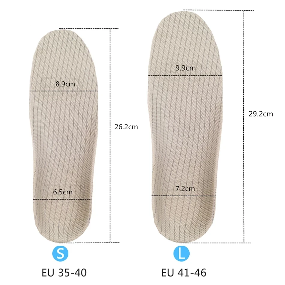 EiD Insole for Flat Feet Orthopedic Shoes Sole Insoles Arch Support Orthopedic Shoe Pad O/X Leg Correction Foot Care Men Women