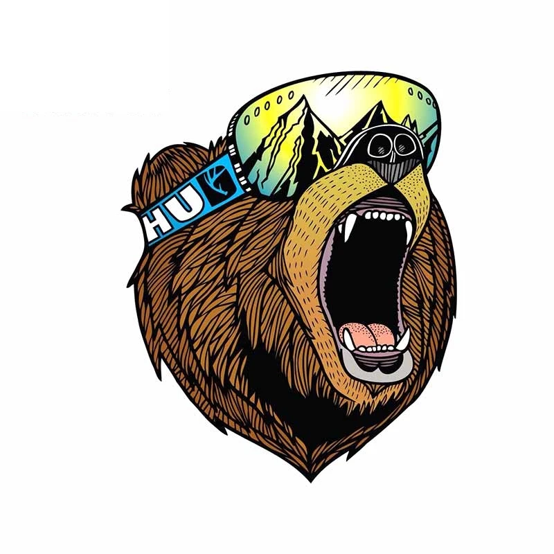 

Fuzhen Boutique Decals Exterior Accessories Snowboarder Mag Bear Styling Surfboard Vinyl Motorcycle Decor Window Door Decal