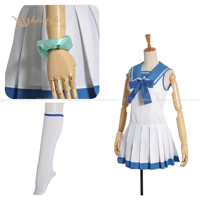 Kisstyle Fashion Nagi no Asukara/Nagi-Asu:A Lull in the Sea Manaka Mukaido Chisaki Hiradaira Cosplay Costume,Customized Accepted