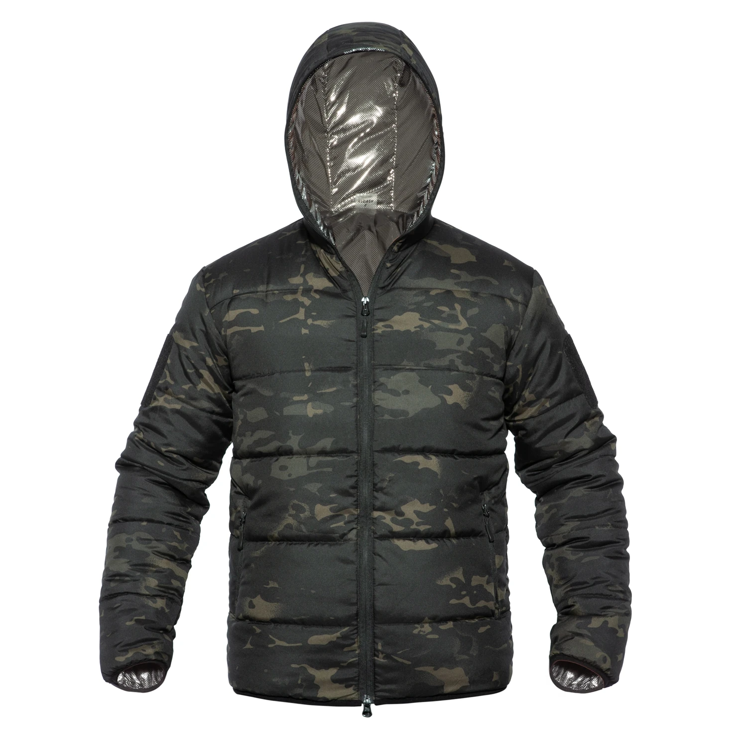 Thermal Reflective Cotton Jacket Tactical Camouflage Cold Warm Coat Outdoor Trekking Hiking Travel Stormsuit Tooling Overcoat