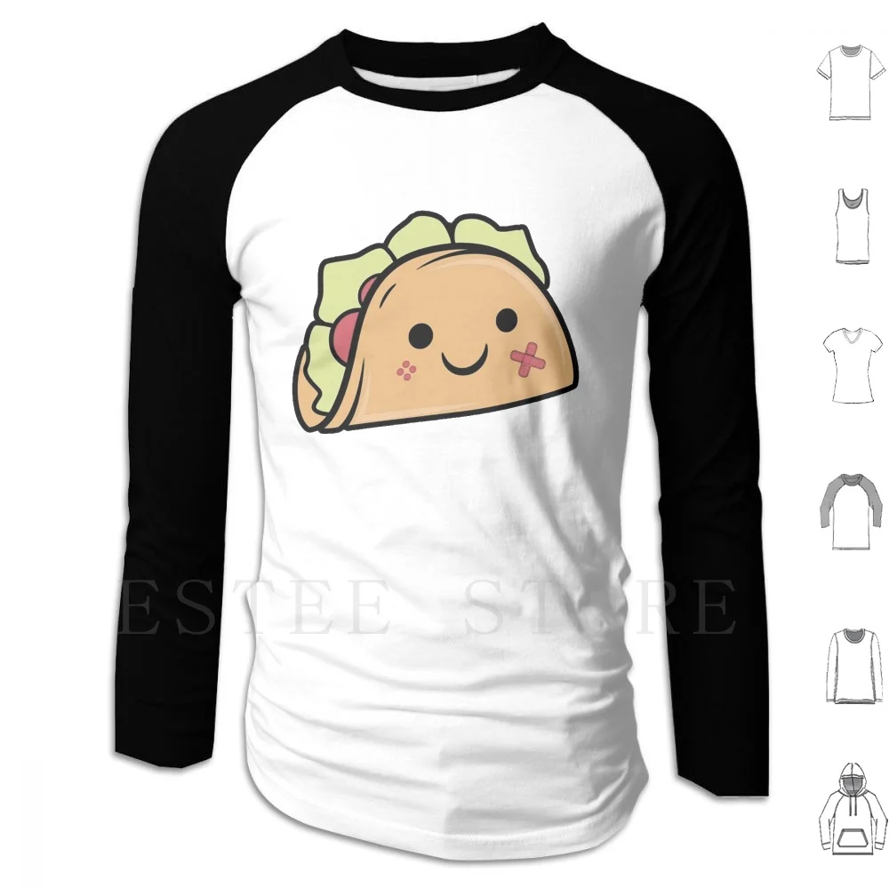 Twenty4tim-Smiling Taco Artwork Hoodie Long Sleeve Twenty 4 Tim Twenty4tim Twenty4tim Instagram Twenty4tim Alter Twenty4tim