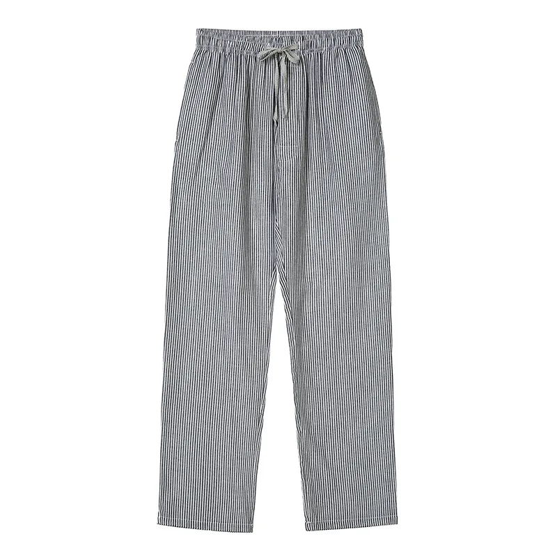 Pantalon de pyjama à carreaux décontracté pour hommes, vêtements de nuit de salon, pantalon de nuit pour hommes, 2024 coton, printemps, été, grande taille, maison, fjPlus, 100%