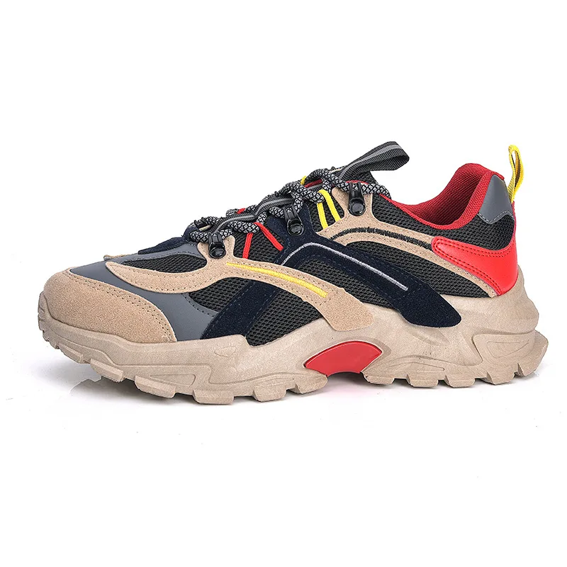 Earth Star 2021 INS New Casual Sports Men Shoes Korean Style Platform Mesh Breathable Running Student Male Sneakers