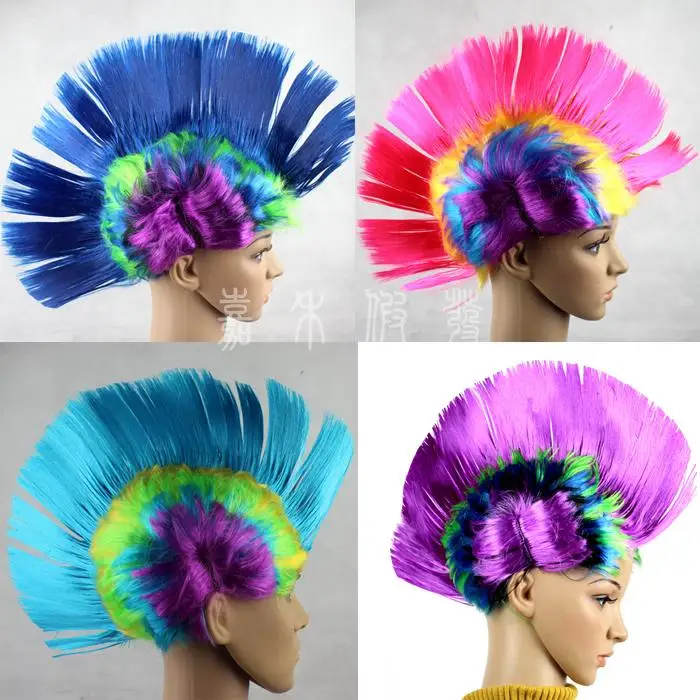Halloween Carnival Party Customized Wig Comb Hair Personalized PUNK