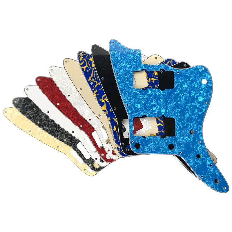 

Fei Man Custom Guitar Parts - For US No Upper Controls Jazzmaster Style Guitar Pickguard Replacement Flame Pattern