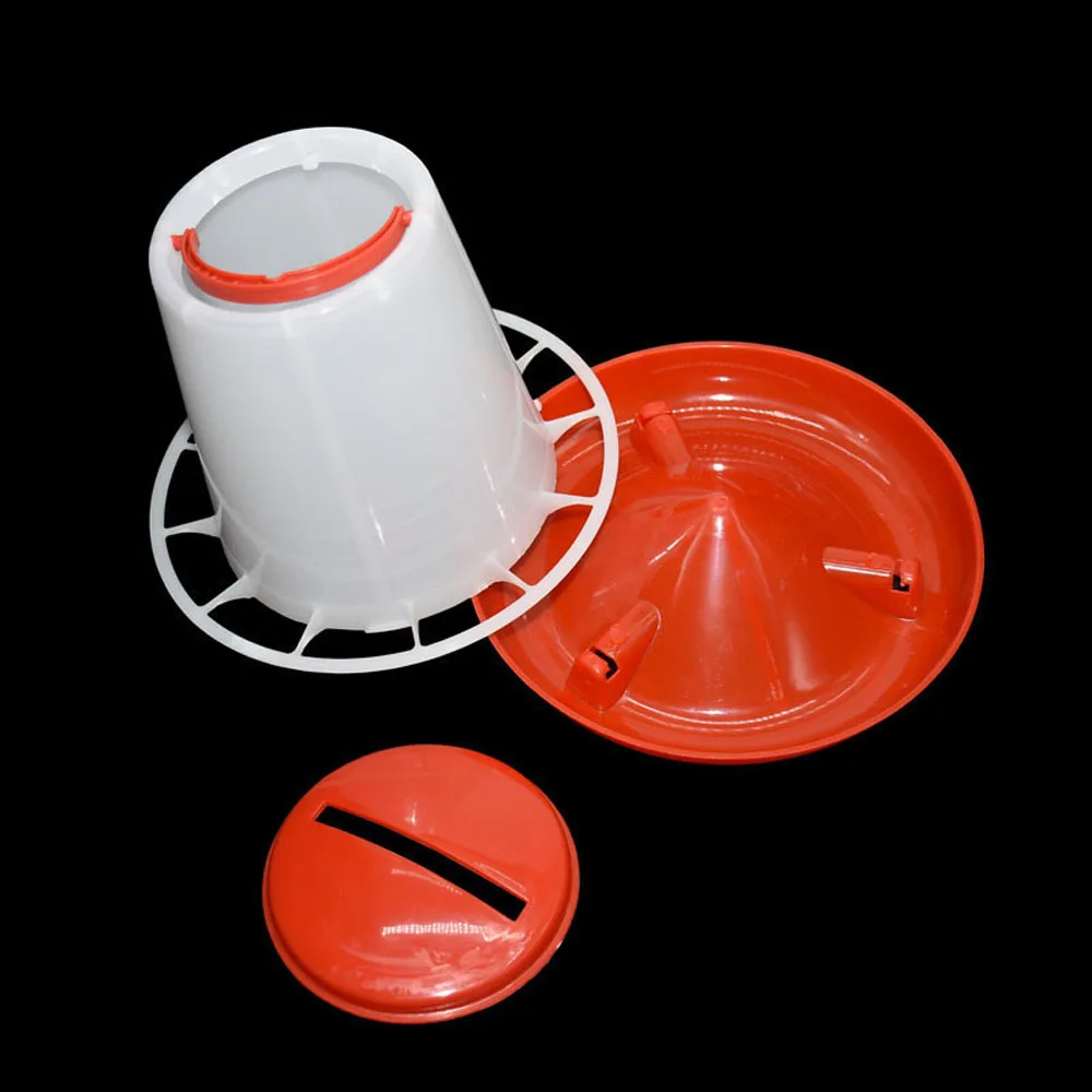 1Pc 6KG Chicken Drinker/Feeder Rooster Hen Drinking Kettle Feeding Device Farm Animal Poultry Feeding Watering Supplies