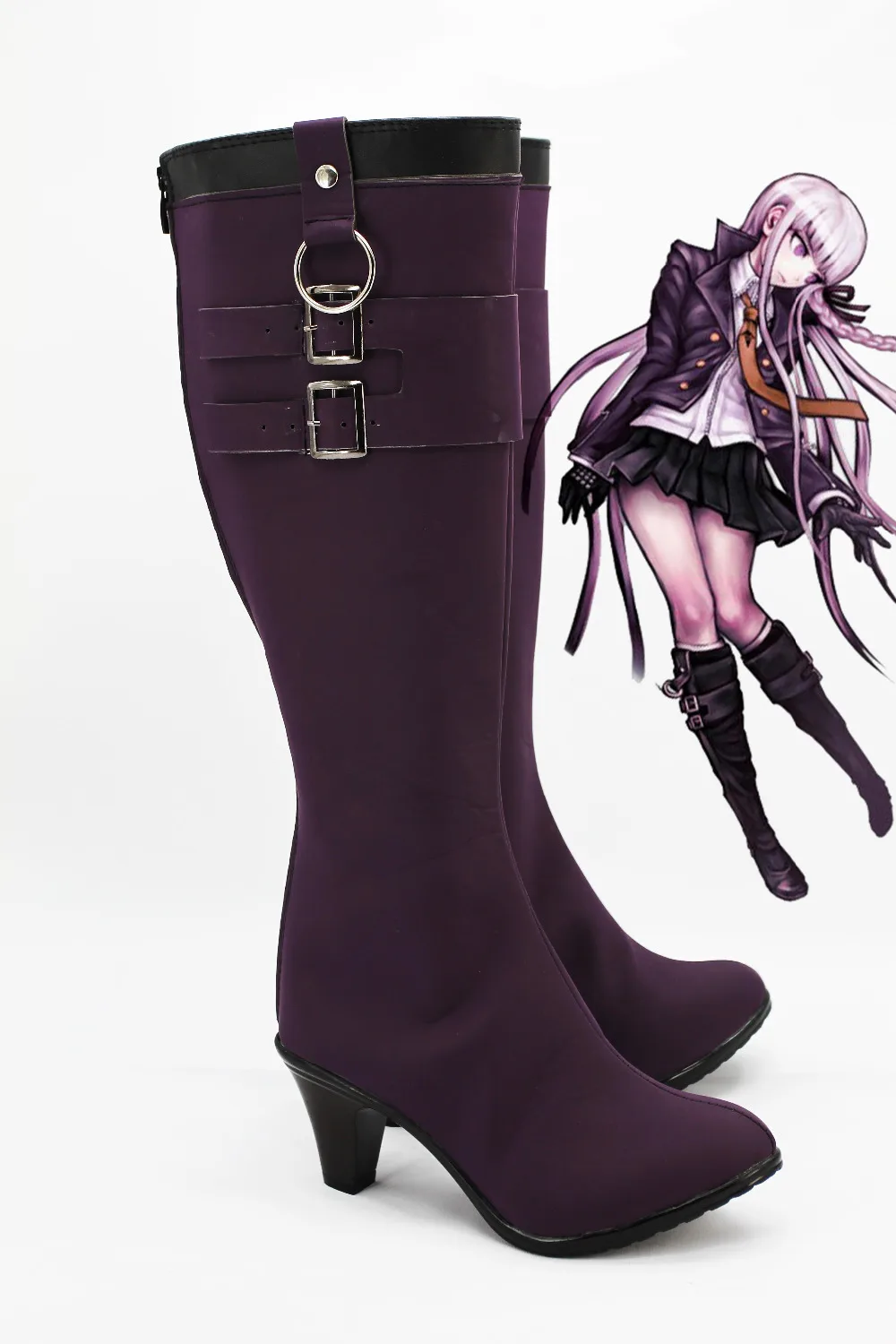 Custom European Size DanganRonpa Dangan Ronpa kyouko/KyoKo Kirigiri cosplay shoes boots For Costume