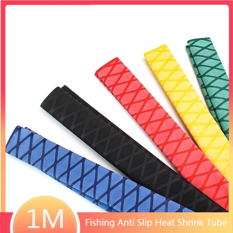 Fishing Anti slip heat shrink tube for rod DIY 5 colors Tubing 1M 15/18/20/22/25/28/30/35/40/50mm electrical insulation kit