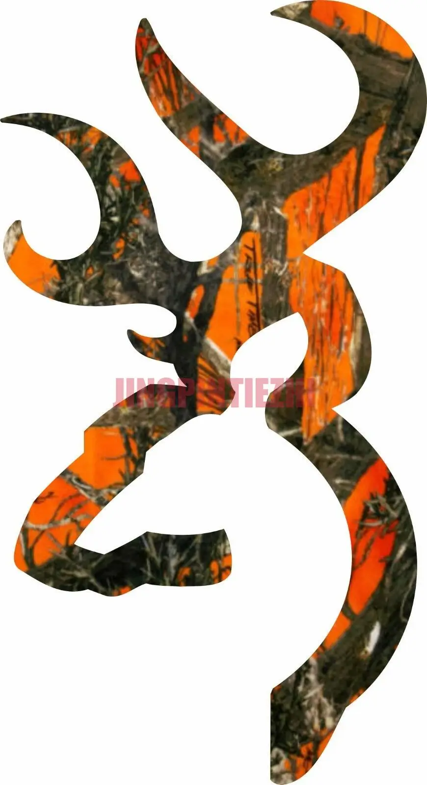 

Funny Racing Browning Style Buck Realtree Orange Camo Camouflage Hunting Sticker Orange Racing Helmet Motorcycle Vinyl Stickers