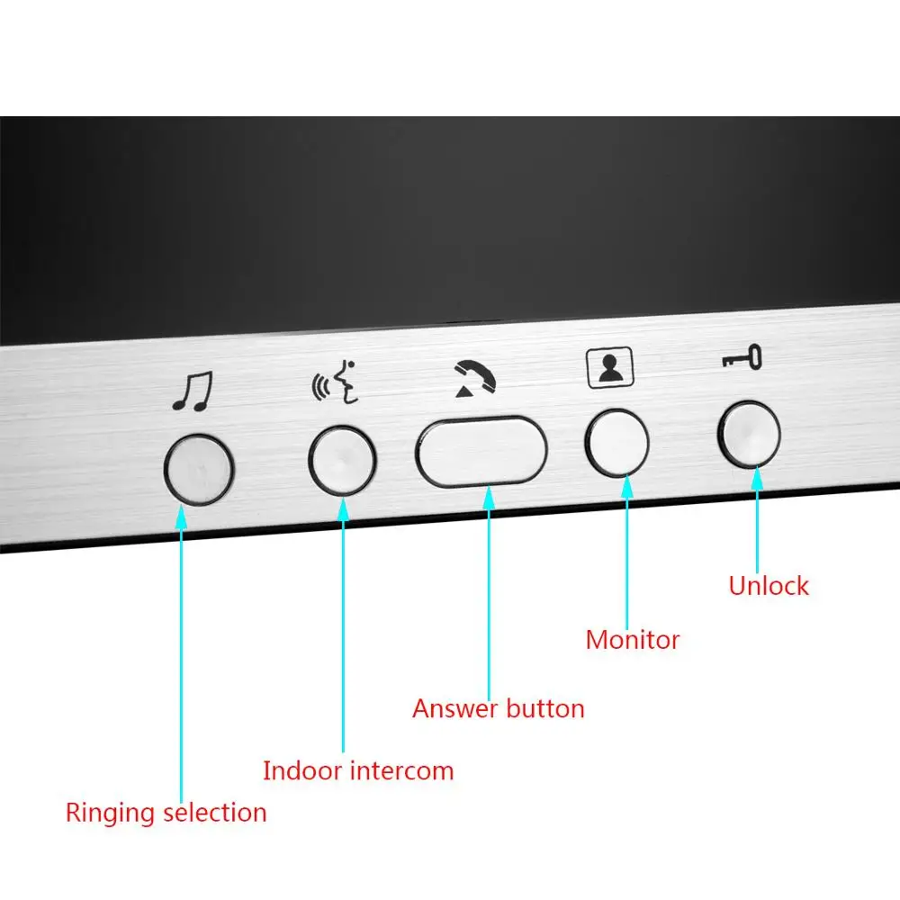 2 Units Apartment Video Intercom System 7\