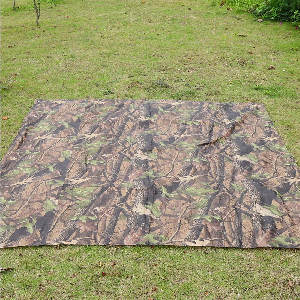 Waterproof Tactical Camouflage Tent Waterproof Cloth Sheet, Canopy Awning Rain Cover, Essential for Outdoor Hiking and Camping