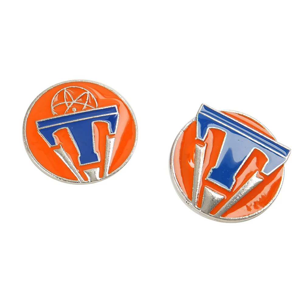 2ชิ้น/เซ็ต Tomorrowland Maxi เครื่องประดับภาพยนตร์รอบ Pins ป้ายเข็มกลัดคุณภาพสูงเข็มกลัดเคลือบ Lapel