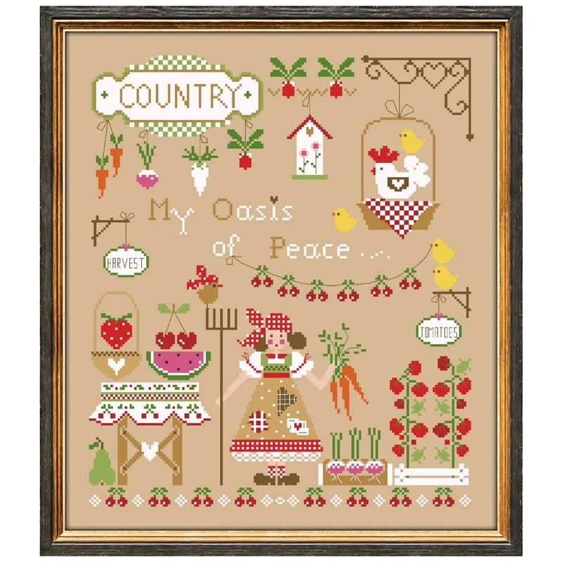 My favorite holidays cross stitch kit 18ct 14ct 11ct flaxen linen fabric cloth cotton thread embroidery DIY handmade