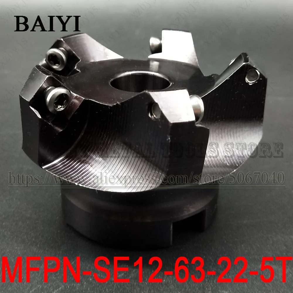 MFPN-SE12-63-22-5T MFPN SE12-63-22 5 الناي الوجه قاطعة المطحنة تحول أدوات التصنيع باستخدام الحاسب الآلي طحن المعادن لإدراج طحن SEKT1204