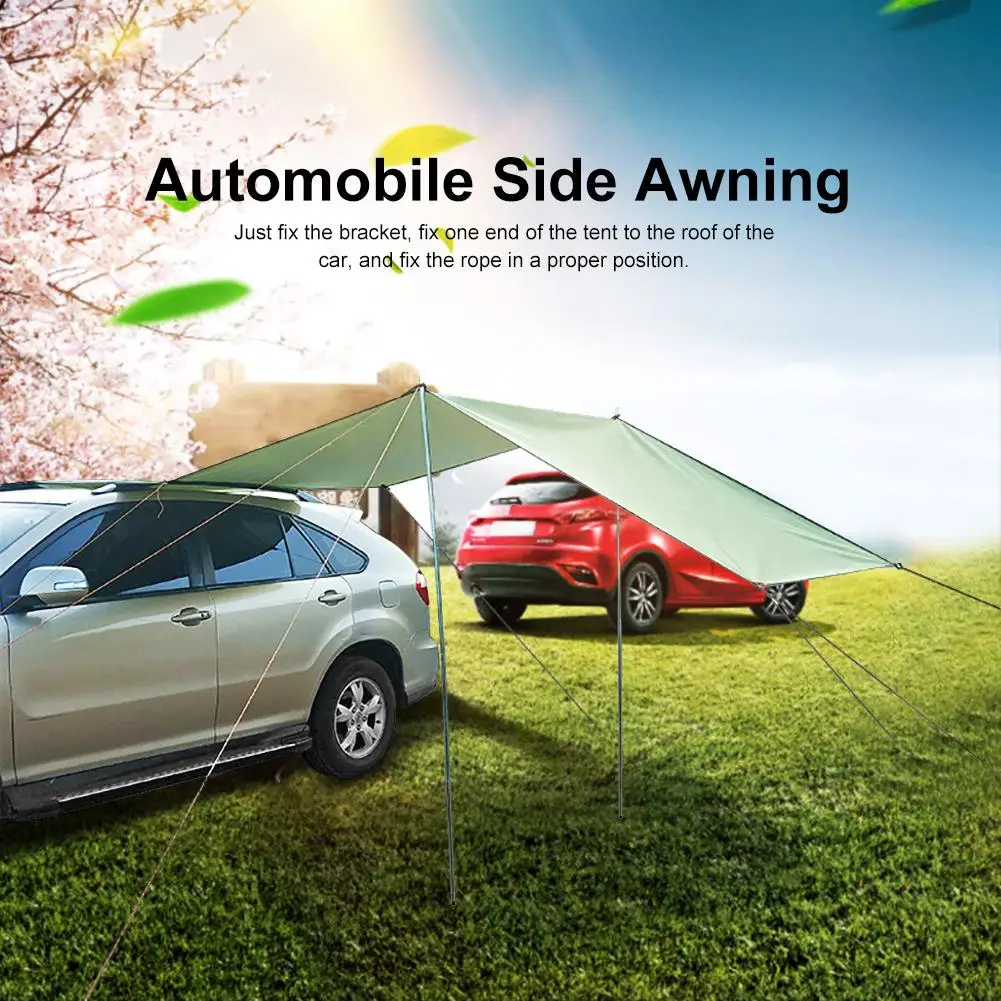 Car Awning Outdoor Camping Tent Folding Car ShelterAnti-UV Garden Fishing Waterproof Car Awning Tent Picnic Sun Shelter Dropship