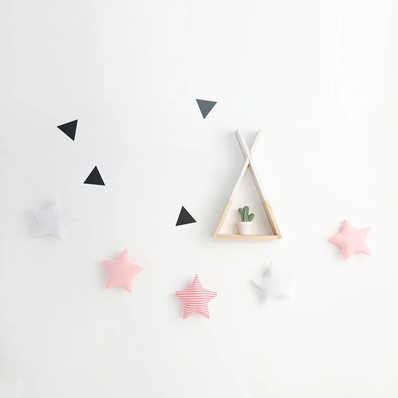 

1 Set Nordic Fresh Style Stars Moon String Hanging Ornaments Children Bedroom Crib Tent Bedding Adornment Home Decoration