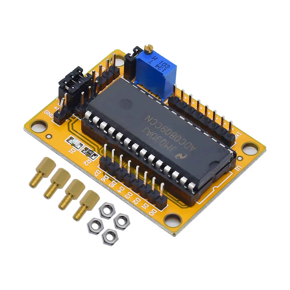 Officiële ADC0809 Module 8-Bit 81 Parallel Ad Board Analoog Naar Digitaal Conversie Programma Digitale Voltmete