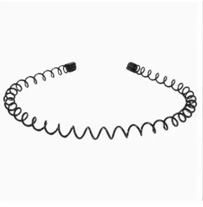 1 Pcs 2022 Fashion Wave Mens Women Unisex Black Wavy Hair Head Hoop Band Sport Headband Hairband Hair Accessories