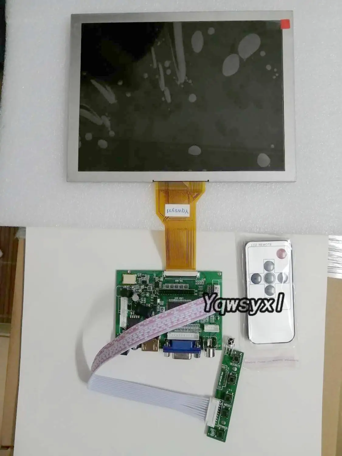 

HD+VGA 2AV Driver Board Controller Kit for 8" inch lcd Screen EJ080NA-05B EJ080NA-05A 50 pin 800X600 LCD Display