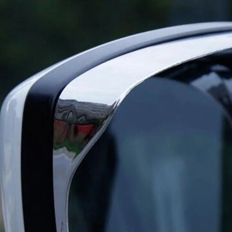 2Pcs Car ABS Chrome Rearview Mirror Rain Eyebrow Covers Trim For Mazda CX-5 CX5 2017 2018 Side Mirror Sun Rain Visors Cover Trim
