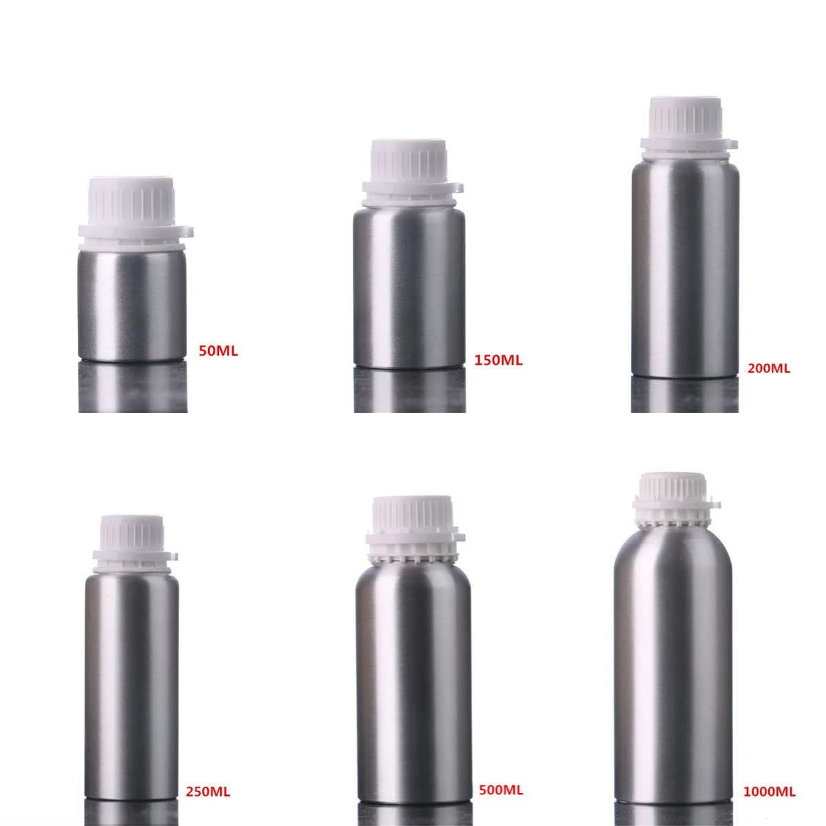 

50ml 100ml 150ml 200ml 250ml 500ml 1000ml Aluminum Bottle Perfume Portable Empty Container Cosmetic Sub-bottling Aluminum Can