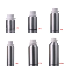 Botella de aluminio para Perfume, contenedor vacío portátil para cosméticos, lata de aluminio para 50ml, 100ml, 150ml, 200ml, 250ml, 500ml, 1000ml