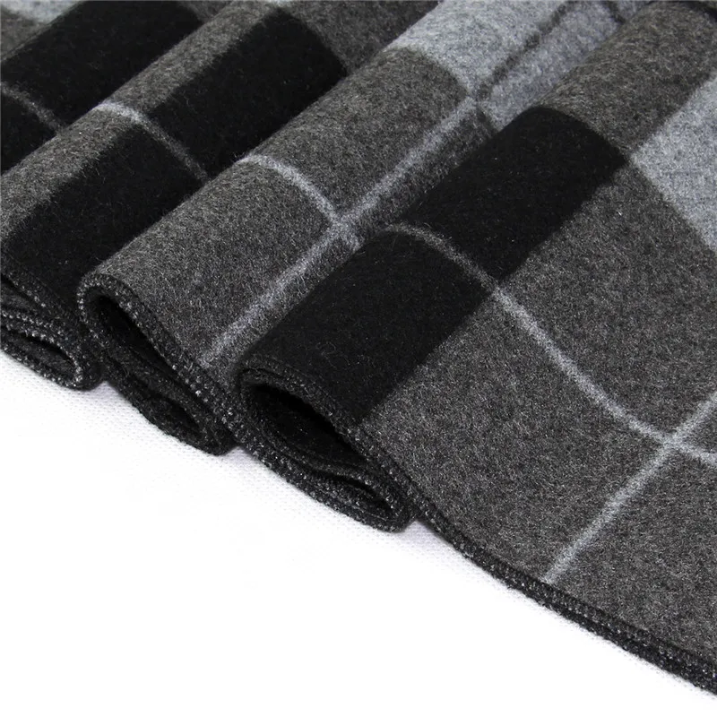 Fashion Design Cashmere Mens Scarf Luxury Brand Winter Men Neckerchief Scarves Autumn Warm Soft Shawls Wraps Man Foulard Stoles