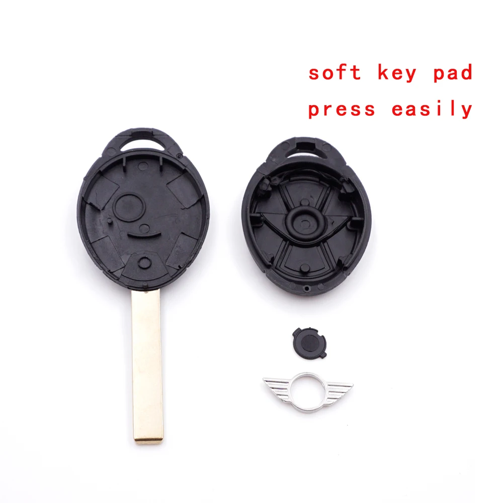 Xinyuexin Remote Car Key Case Shell for BMW Mini Cooper R50 R53 2005 2006 2007 Old Version Replacement Key Housing Cover 3button