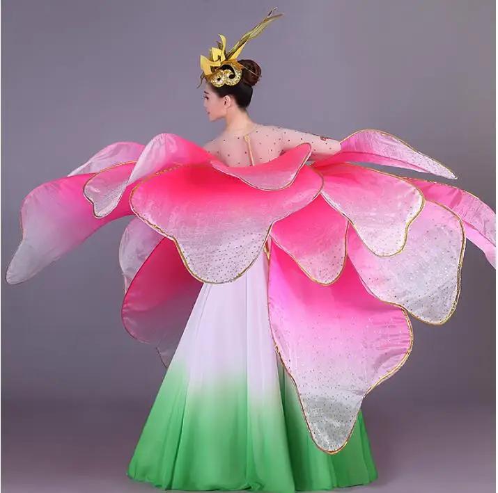 High Quality Flowers opening dance big dress New Ballroom dance dresses Modern dance performance service