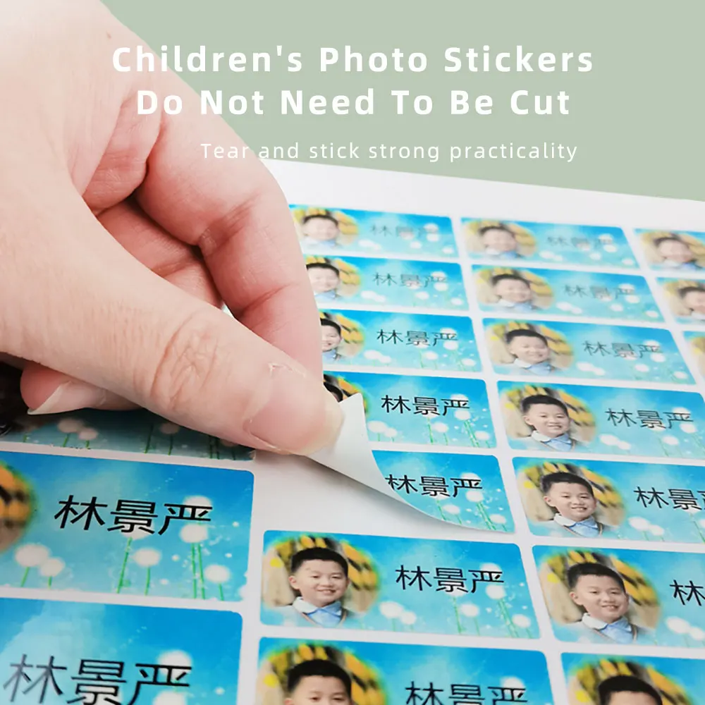 Photo Custom Sticker Waterproof  Stickers Logo Label For School Supplies Personal Item